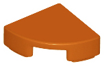 Tile Round 1 x 1 Quarter in Dark Orange