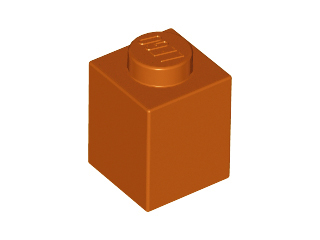 Brick 1 x 1 in Dark Orange