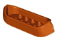 Duplo Boat / Canoe 2 x 8 in Dark Orange