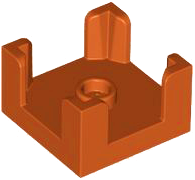 Panel 2 x 2 x 1 Corner Posts with Centre Stud in Dark Orange