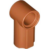 Technic Axle and Pin Connector Angled #1 in Dark Orange