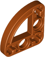 Technic Beam 3 x 3 L-Shape with Quarter Ellipse Thin in Dark Orange