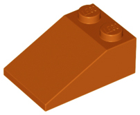 Brick Sloped 33° 3 x 2 in Dark Orange