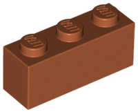 Brick 1 x 3 in Dark Orange