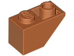 Brick Sloped Inverted 45° 2 x 1 in Dark Orange