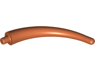 Animal Body Part / Plant, Tail / Claw / Horn / Branch / Tentacle, End Section in Dark Orange