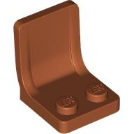 Seat / Chair 2 x 2 in Dark Orange