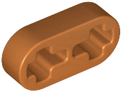 Technic Beam 1 x 2 Thin in Dark Orange