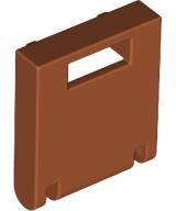 Box 2 x 2 x 2 Door with Slot in Dark Orange