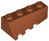 Brick Wedged, Sloped 45° 4 x 2 Right in Dark Orange