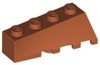 Brick Wedged, Sloped 45° 4 x 2 Left in Dark Orange