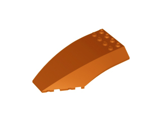 Windscreen 10 x 6 x 2 Curved in Dark Orange