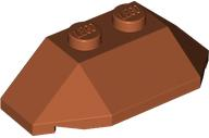 Brick Wedged, Sloped 45° 2 x 4 Triple in Dark Orange