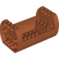 Fuselage 6 x 10 x 4 Round in Dark Orange