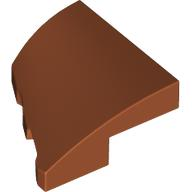 Brick Wedged, Curved 2 x 2 with Stud Notch Right in Dark Orange