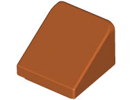Brick Sloped 30° 1 x 1 x 2/3 (Cheese Slope) in Dark Orange