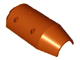 Tipper Drum 3 x 6 x 10 Cement Mixer Half with 4 Technic Pin Holes in Dark Orange