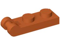 Plate Special 1 x 2 with Handle on End [Closed Ends] in Dark Orange