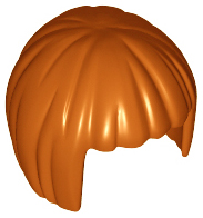 Hair Short Bob Cut in Dark Orange