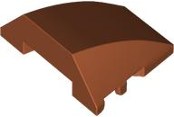 Brick Wedged, Curved 4 x 3 No Studs [Plain] in Dark Orange