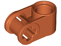Technic Axle and Pin Connector Perpendicular in Dark Orange