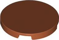Tile Round 3 x 3 in Dark Orange
