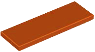 Tile 2 x 6 in Dark Orange