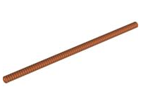 Hose, Ribbed 7mm D. 24L / 19.2cm in Dark Orange