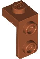 Bracket 1 x 1 - 1 x 2 in Dark Orange