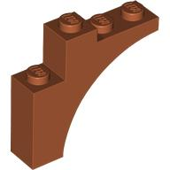 Brick Arch 1 x 4 x 3 in Dark Orange