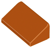 Brick Sloped 30° 1 x 2 x 2/3 in Dark Orange