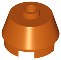 Brick Round 2 x 2 Truncated Cone in Dark Orange