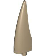 Animal Body Part, Barb / Claw / Tooth / Talon / Horn, Large in Dark Tan