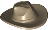 Hat Very Wide Brim, Outback Style [Fedora] in Dark Tan
