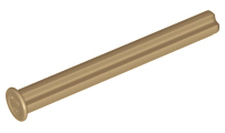 Technic Axle 5 with Stop in Dark Tan
