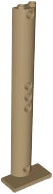 Support Half Round 2 x 4 x 13 in Dark Tan