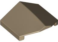 Brick Sloped 33° 2 x 2 Double / Inverted in Dark Tan