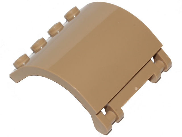 Panel 3 x 4 x 3 Curved in Dark Tan