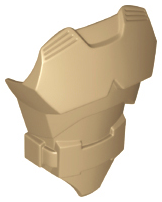 Large Figure Torso Cover with Raised Belt [Plain] in Dark Tan