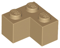 Brick 2 x 2 Corner in Dark Tan