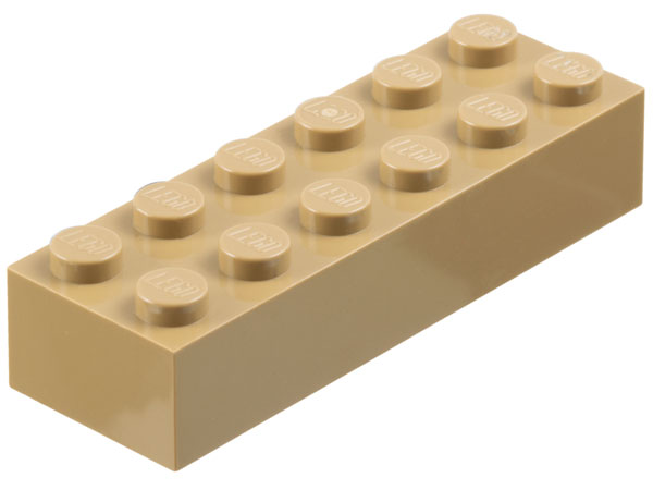Brick 2 x 6 in Dark Tan