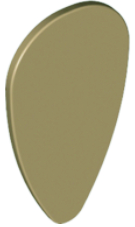 Shield Ovoid [Plain] in Dark Tan