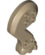 Creature Body Part, Leg, Front, Right in Dark Tan