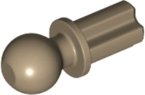 Technic Axle Towball in Dark Tan