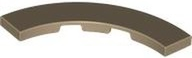 Tile 4 x 4 Curved, Macaroni in Dark Tan