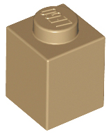 Brick 1 x 1 in Dark Tan