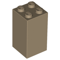 Brick 2 x 2 x 3 in Dark Tan