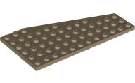 Wedge Plate 6 x 12 Left in Dark Tan