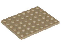 Plate 6 x 8 in Dark Tan
