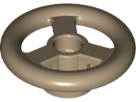 Steering Wheel Small, 2 x 2 [Reinforced] in Dark Tan